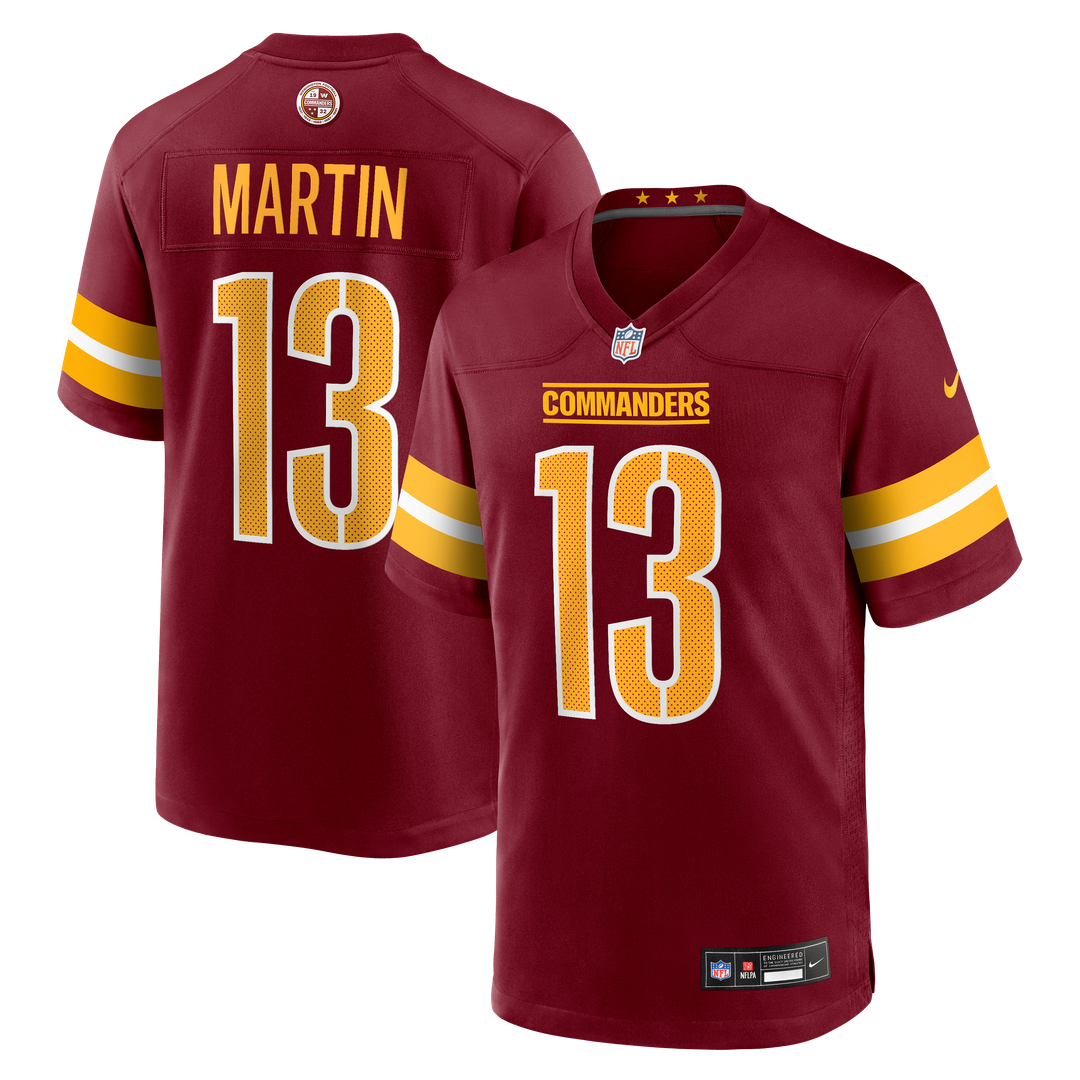 Tay Martin Washington Commanders Burgundy Team Game Jersey