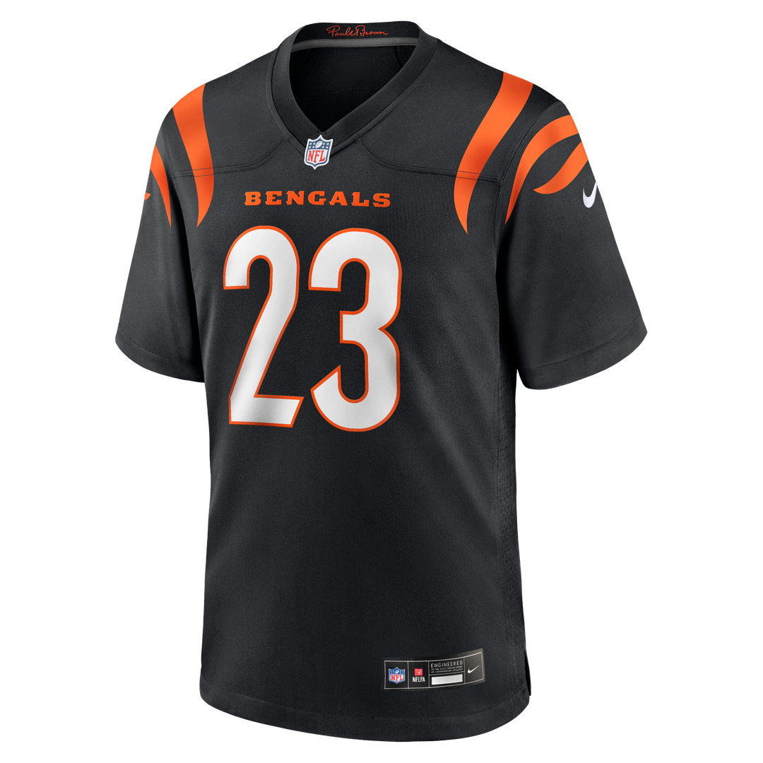 Daxton Hill Cincinnati Bengals Black Player Game Jersey