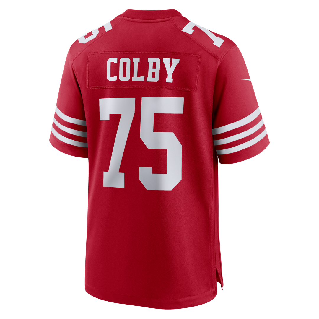 Connor Colby San Francisco 49ers Scarlet Team Game Jersey