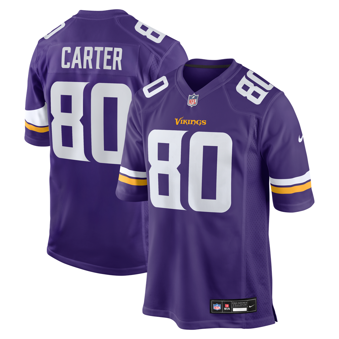 Cris Carter Minnesota Vikings Purple Game Retired Player Jersey