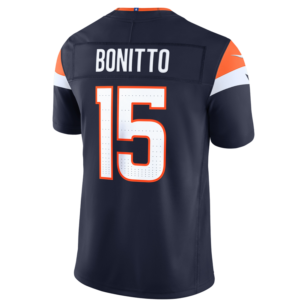 Nik Bonitto Denver Broncos Navy Alternate Vapor F.U.S.E. Stitched Limited Jersey