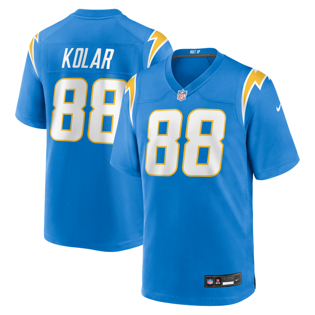 Charlie Kolar Los Angeles Chargers Powder Blue Team Game Jersey