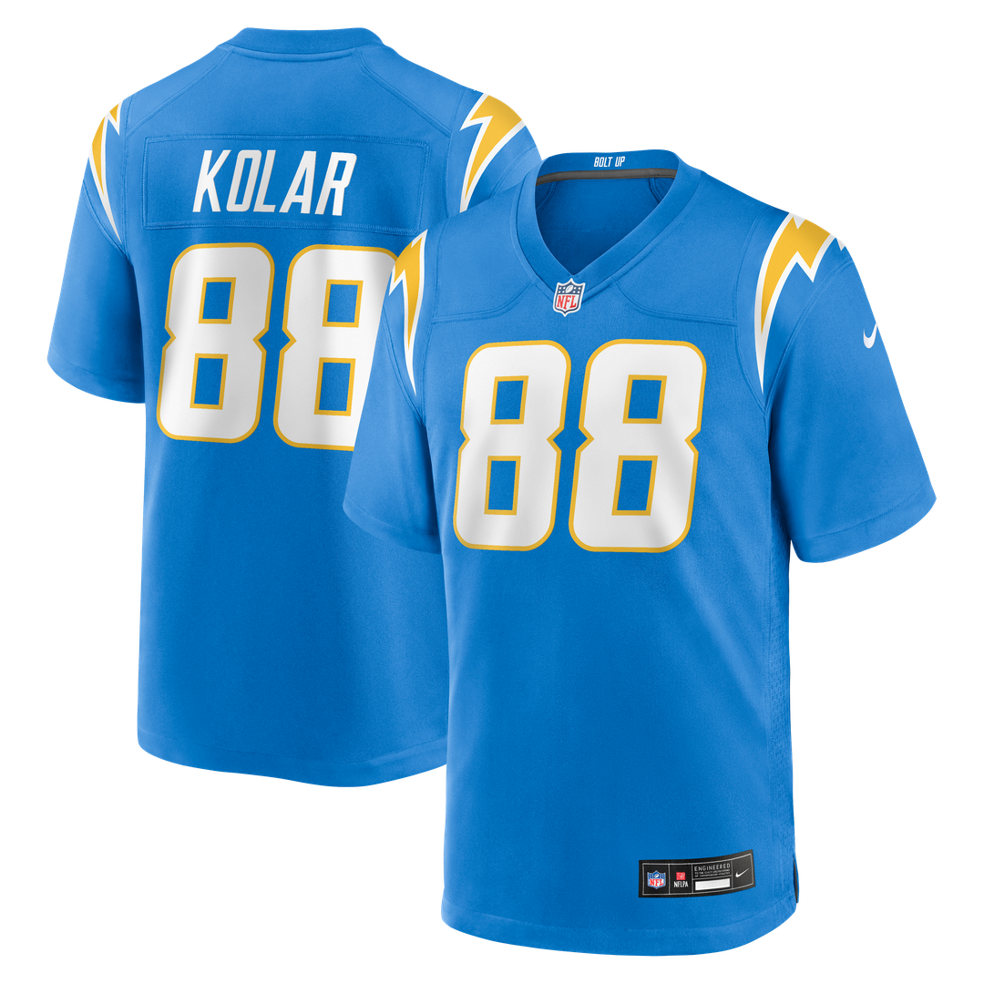 Charlie Kolar Los Angeles Chargers Powder Blue Team Game Jersey