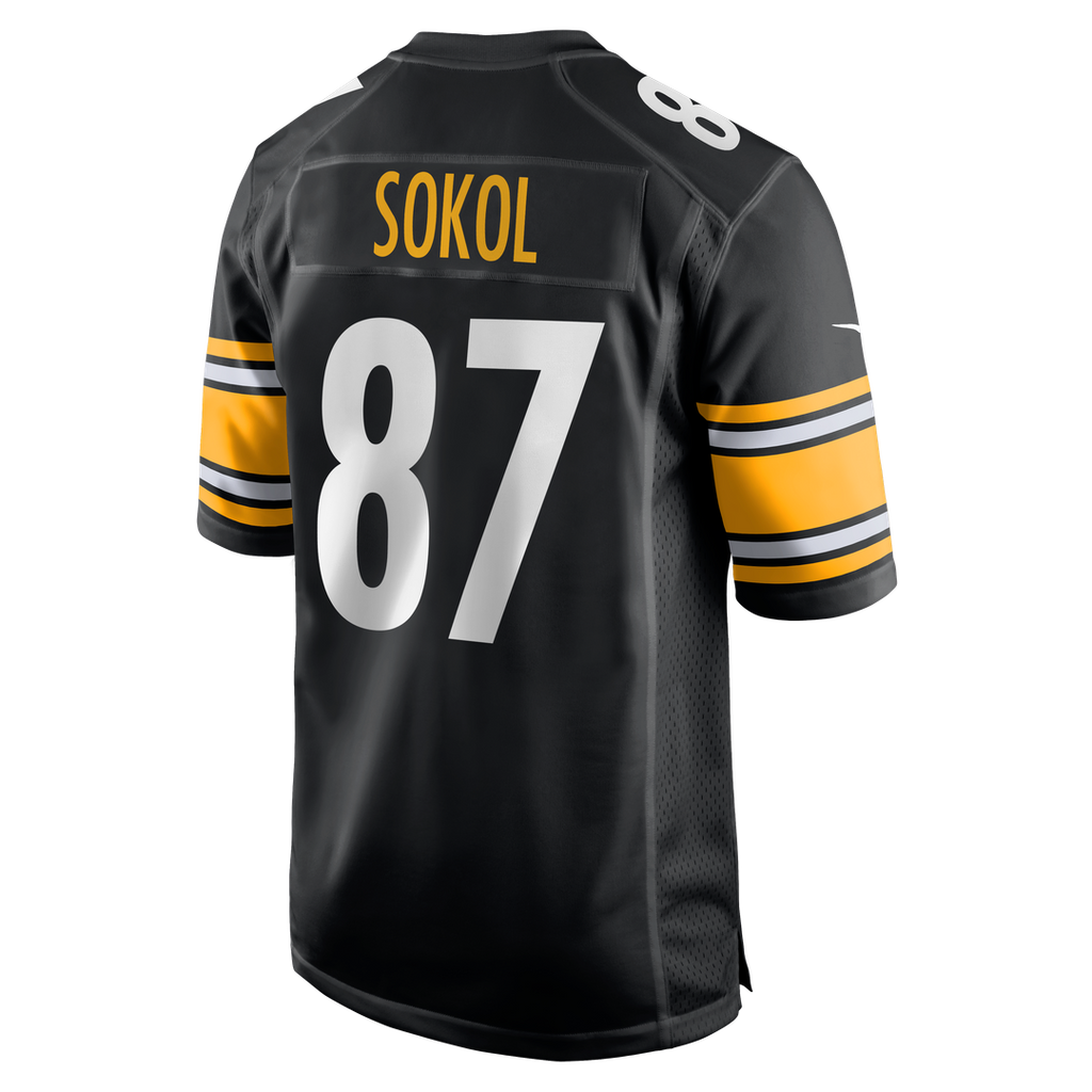 Matt Sokol Pittsburgh Steelers Black Team Game Jersey