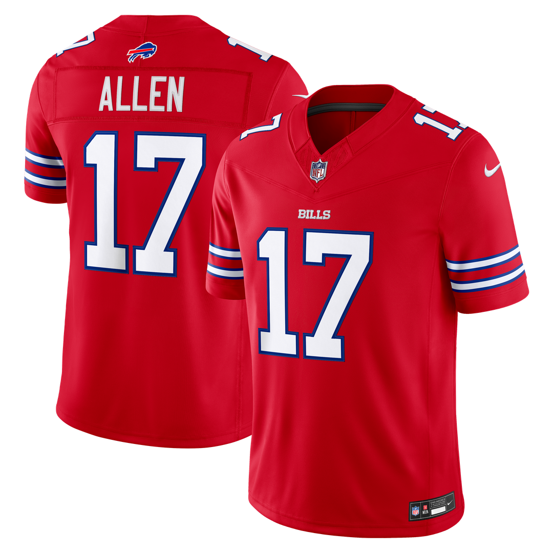 Josh Allen Buffalo Bills Red Alternate Vapor F.U.S.E. Stitched Limited Jersey