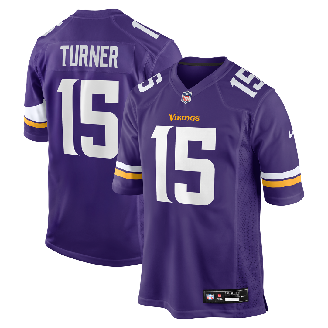 Dallas Turner Minnesota Vikings Purple Game Jersey
