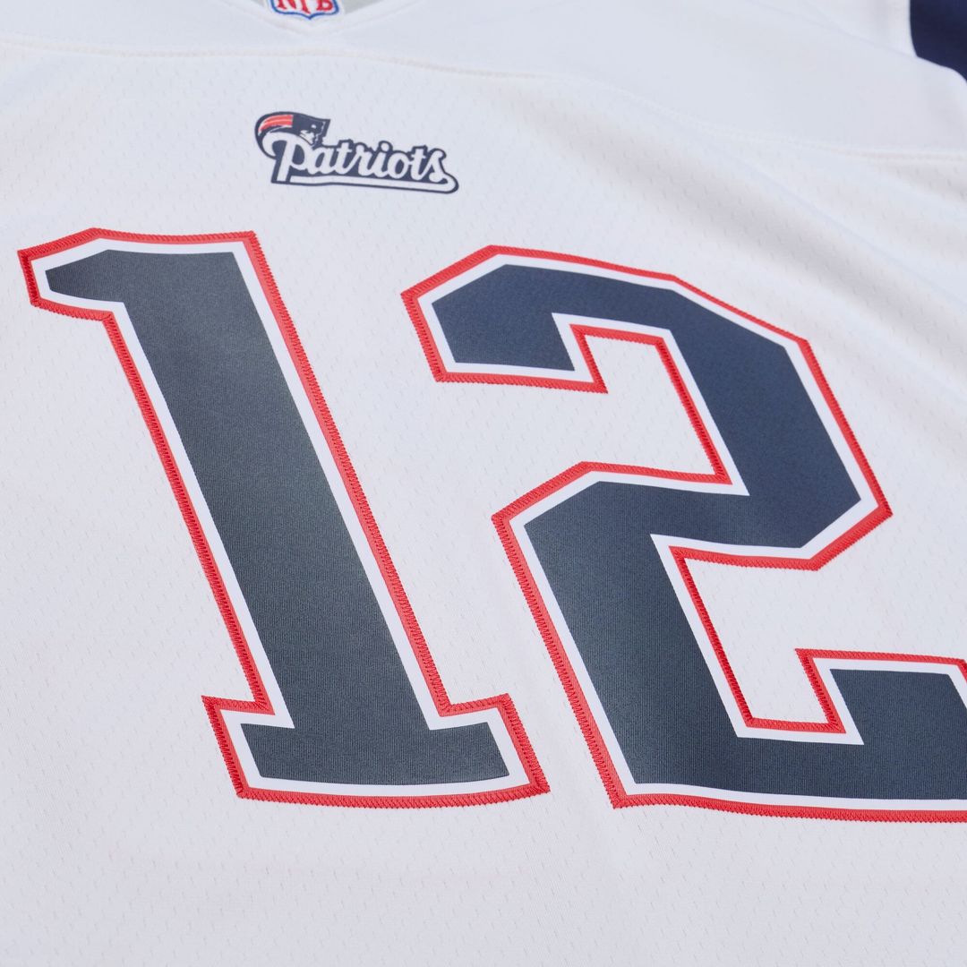 Tom Brady New England Patriots White 2000 Legacy Replica Jersey
