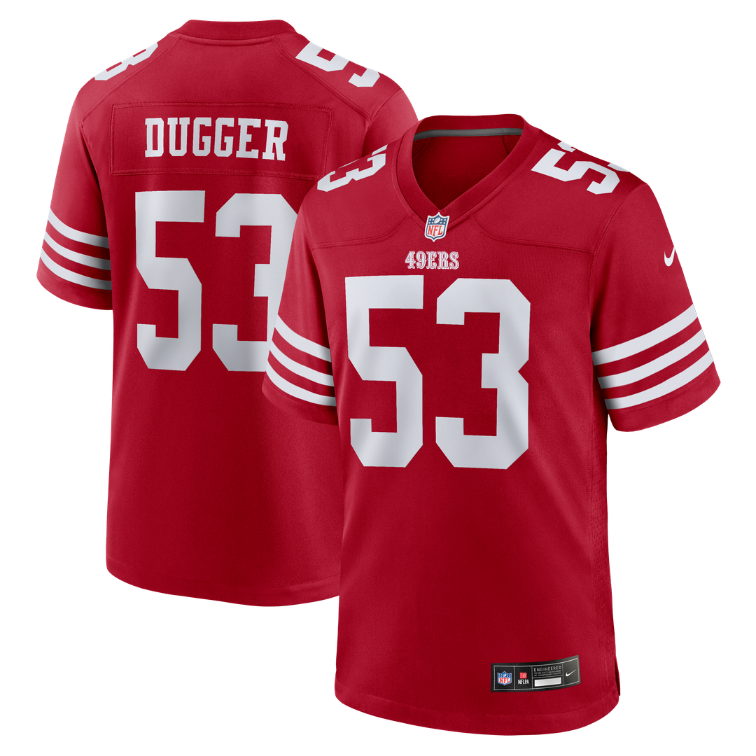 Jaden Dugger III San Francisco 49ers Scarlet Team Game Jersey