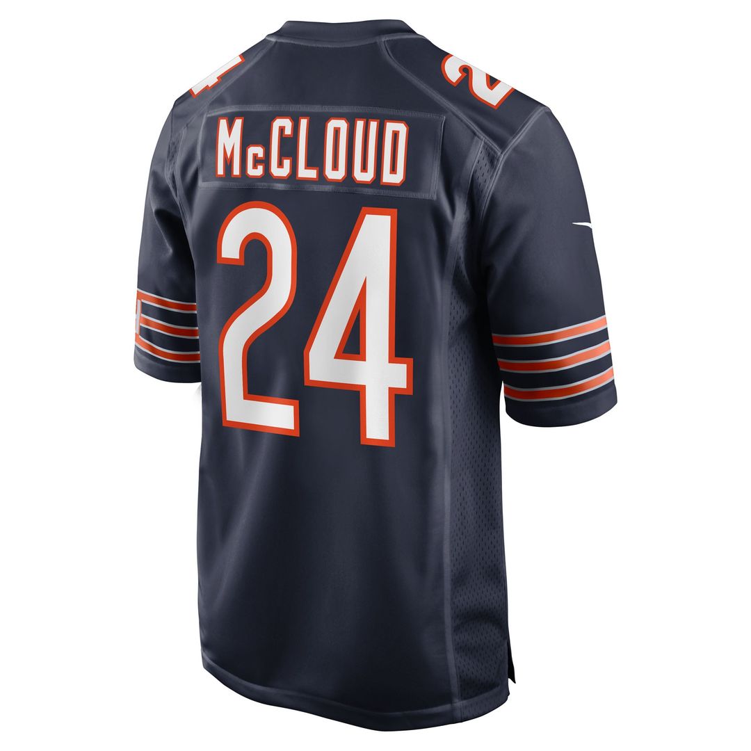 Nick McCloud Chicago Bears Navy Team Game Jersey