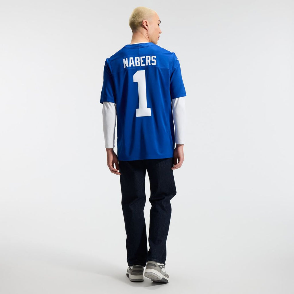 Malik Nabers New York Giants Royal Team Vapor F.U.S.E. Stitched Limited Jersey