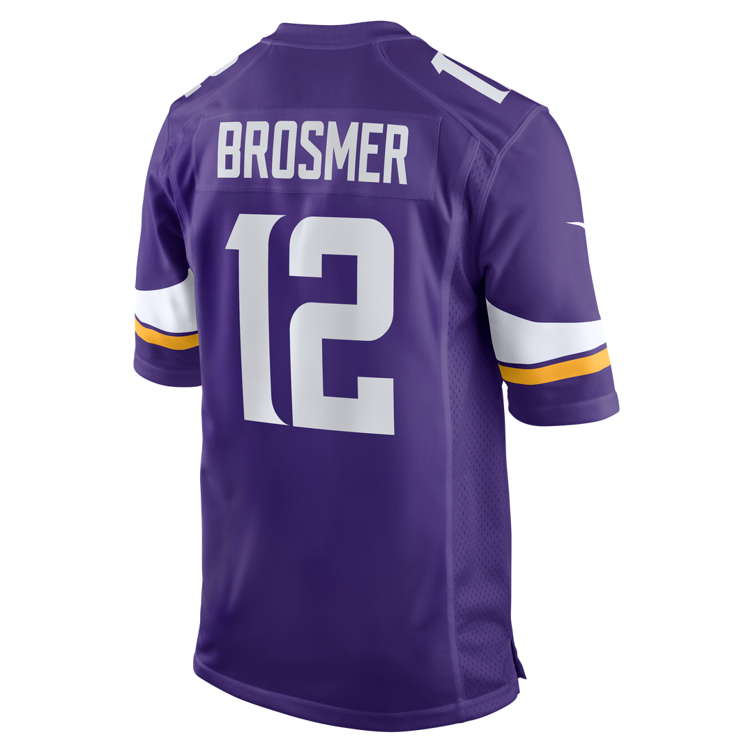 Max Brosmer Minnesota Vikings Purple Team Game Jersey