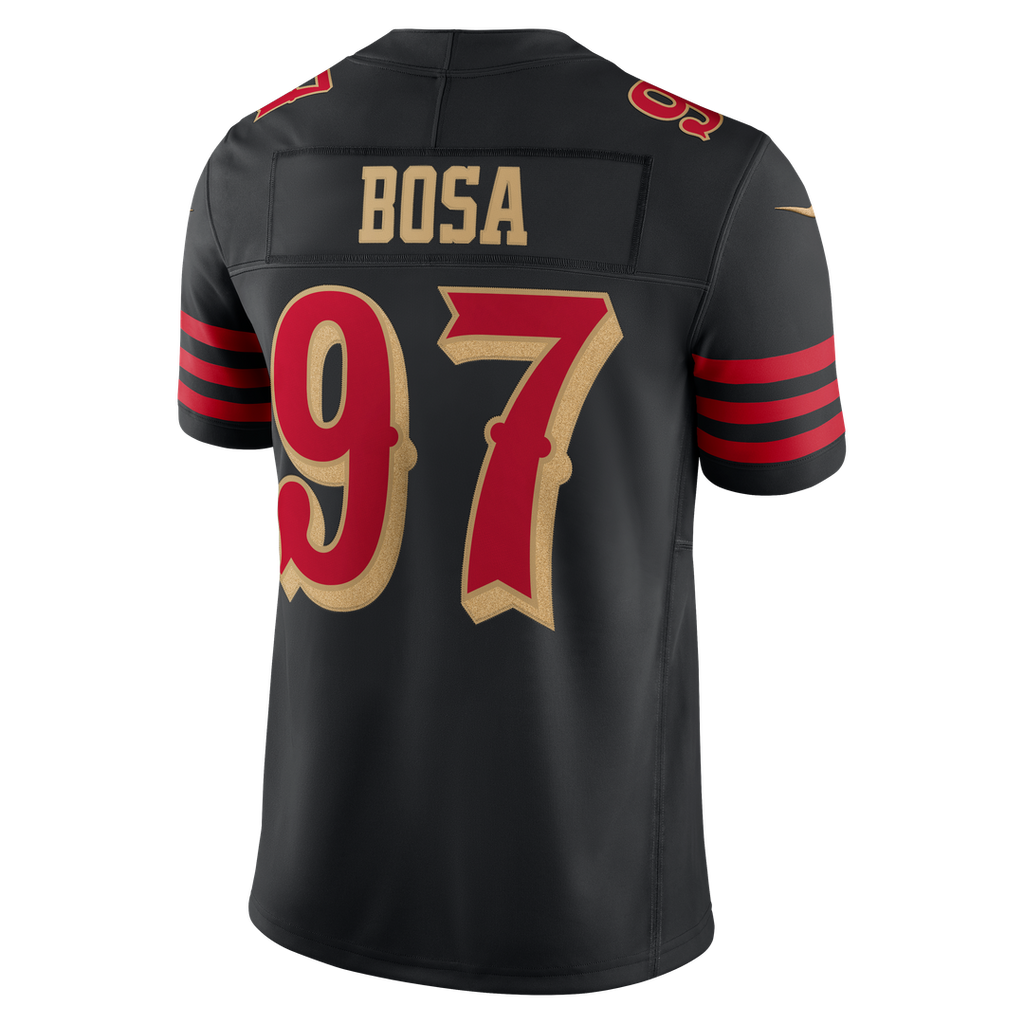 Nick Bosa San Francisco 49ers Black Rivalries Collection Stitched Limited Jersey