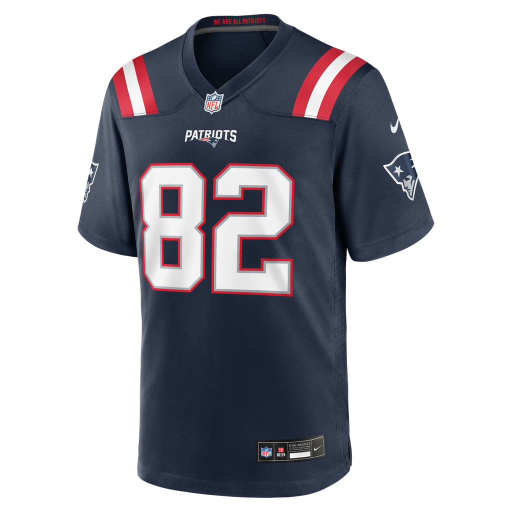Eli Raridon New England Patriots Navy Team Game Jersey
