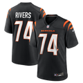 Jalen Rivers Cincinnati Bengals Black Team Game Jersey