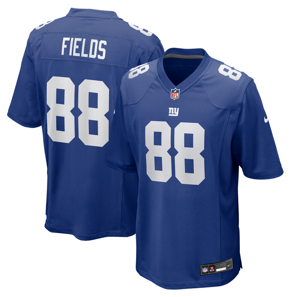 Malachi Fields New York Giants Royal Team Game Jersey