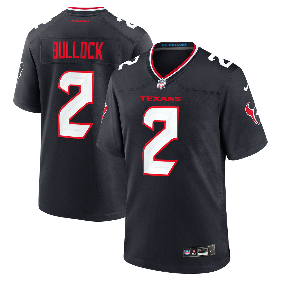 Calen Bullock Houston Texans Navy Team Game Jersey