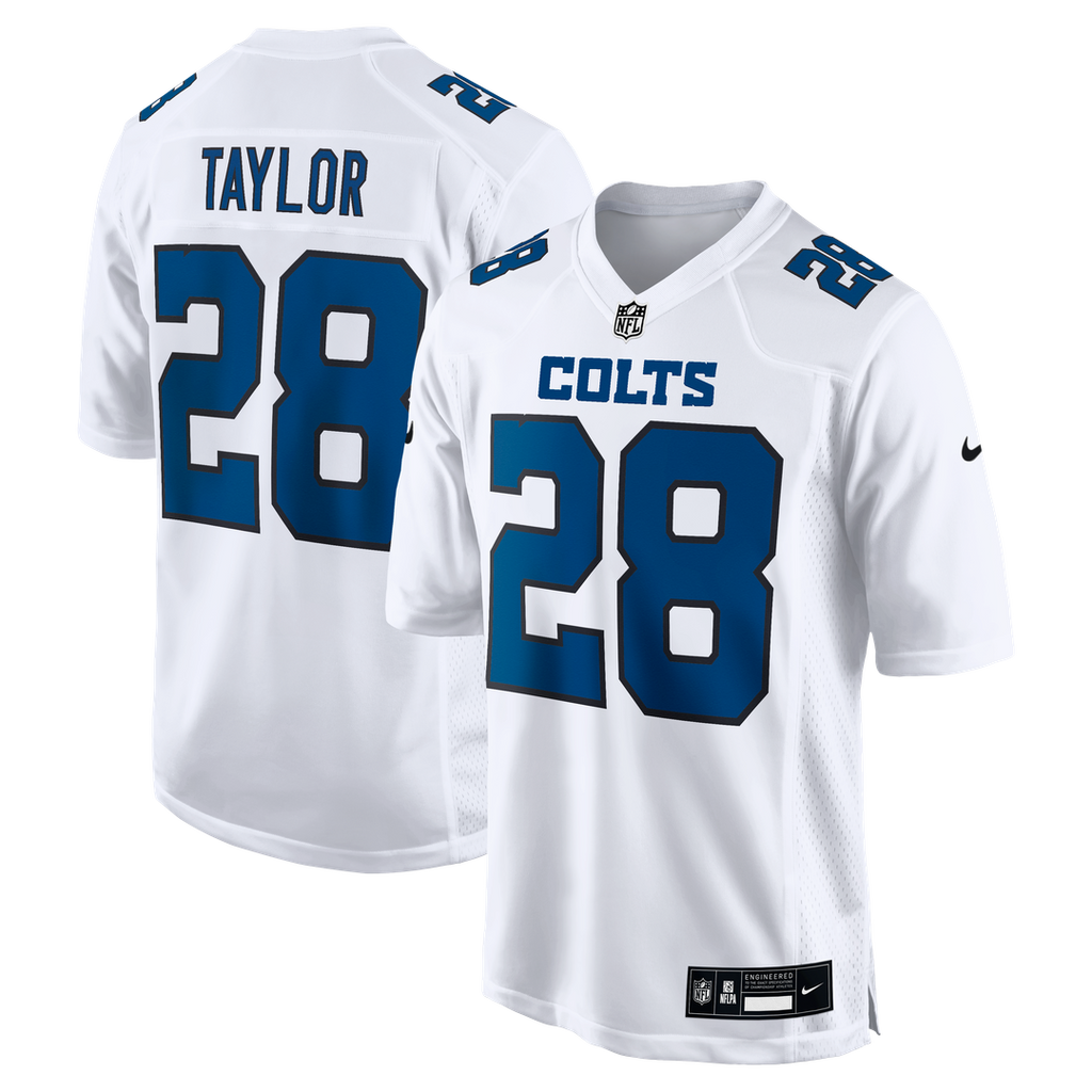 Jonathan Taylor Indianapolis Colts Tundra White Fashion Game Jersey