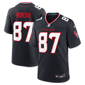 Foster Moreau Houston Texans Navy Team Game Jersey