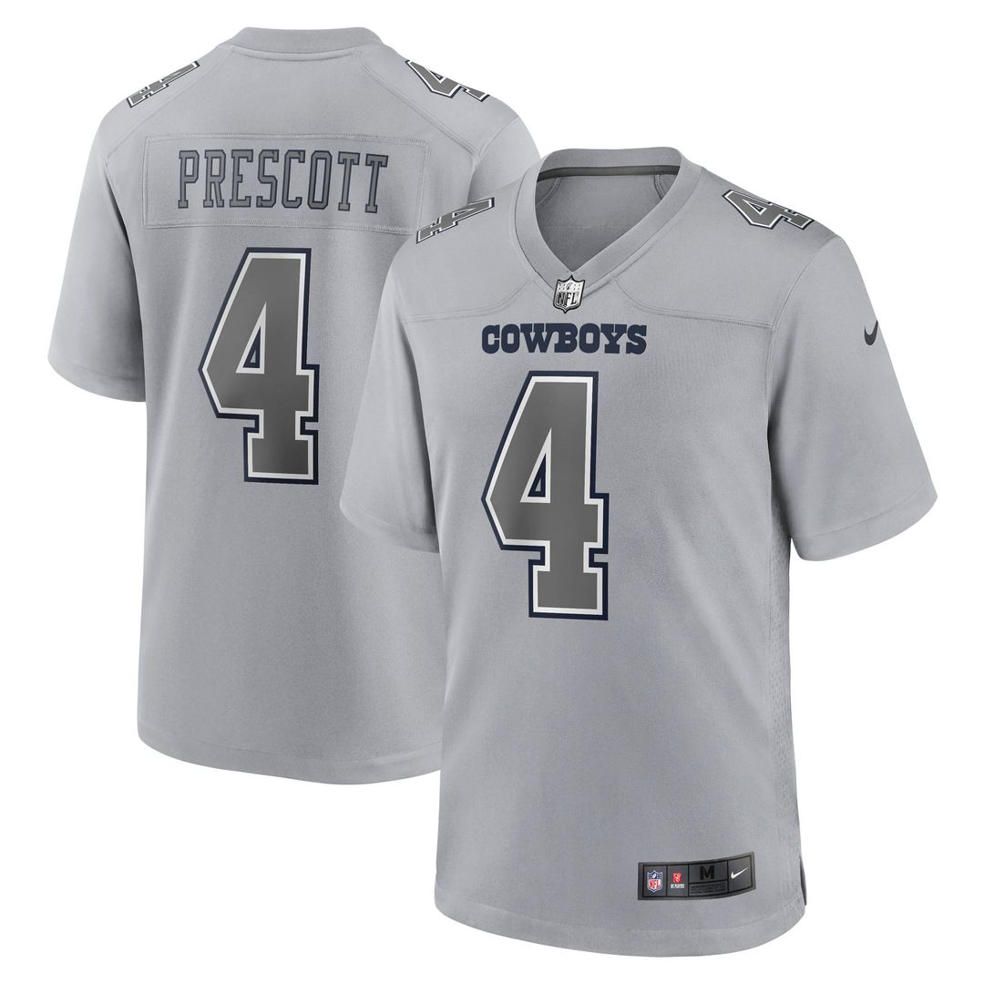 Dak Prescott Dallas Cowboys Gray Atmosphere Fashion Game Jersey