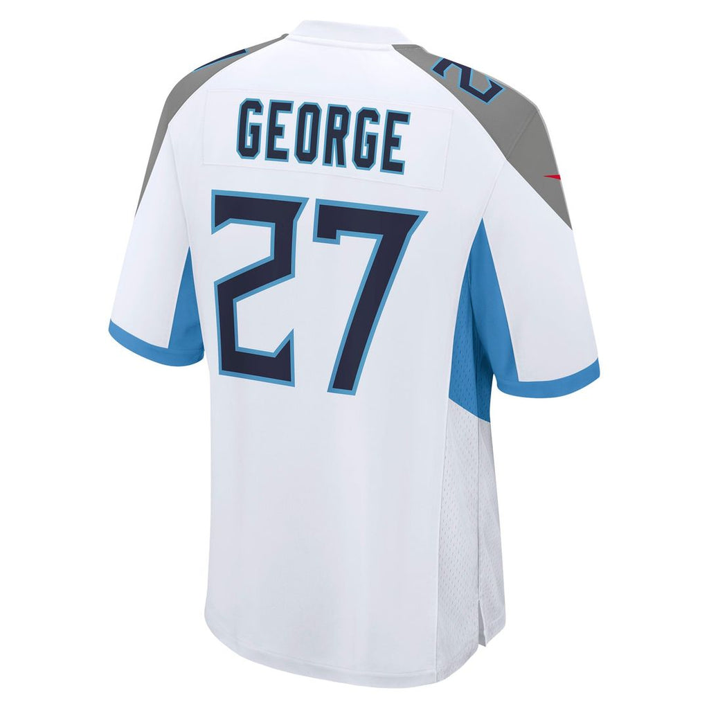 Eddie George Tennessee Titans White Retired Player Game Jersey