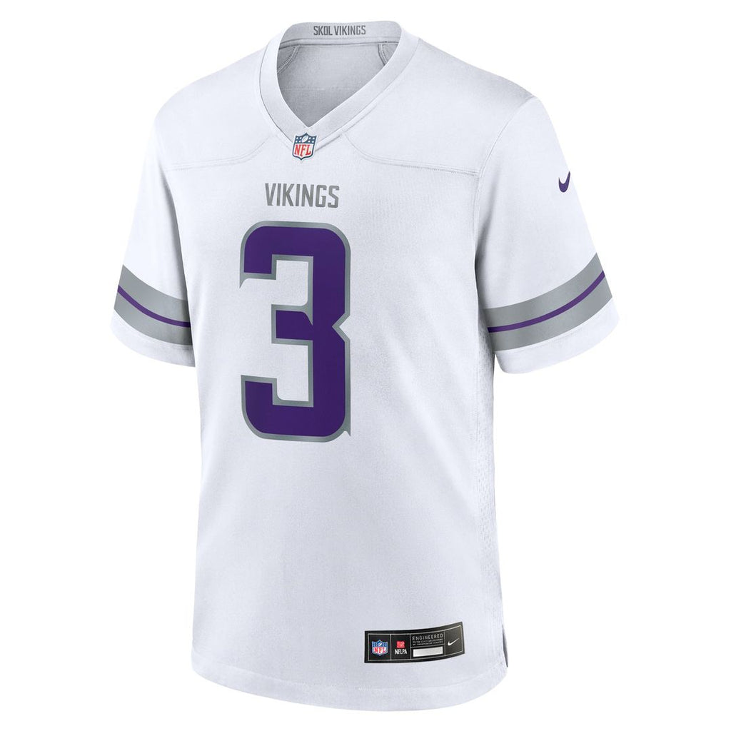 Jordan Addison Minnesota Vikings White Alternate Game Player Jersey