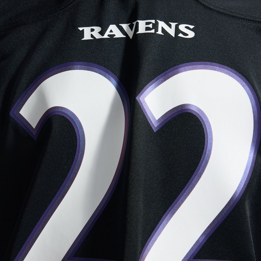 Derrick Henry Baltimore Ravens Black Alternate Game Jersey