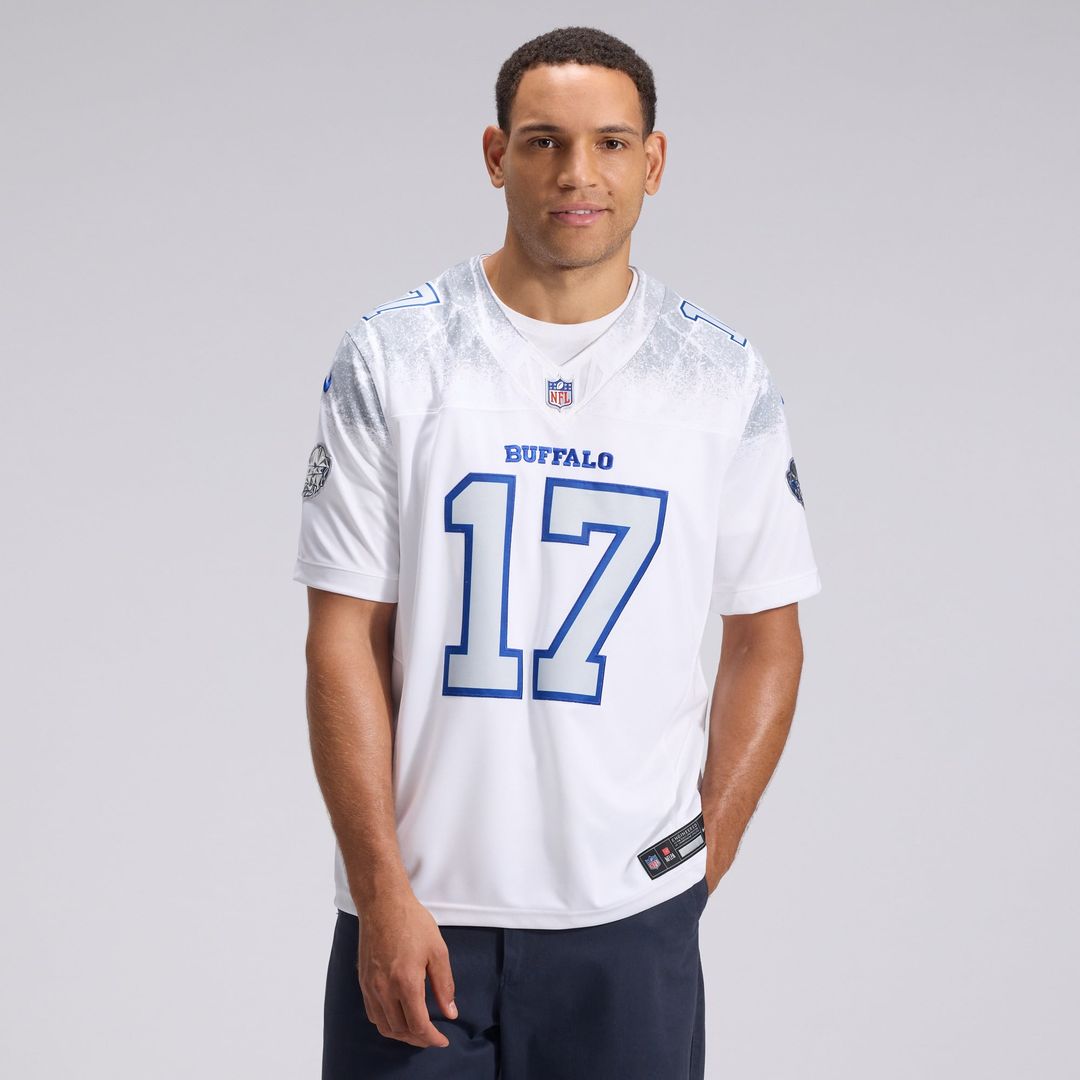 Josh Allen Buffalo Bills White Rivalries Collection Stitched Limited Jersey