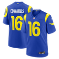 Tru Edwards Los Angeles Rams Royal Team Game Jersey