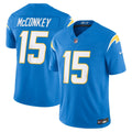 Ladd McConkey Los Angeles Chargers Powder Blue Team Vapor F.U.S.E. Stitched Limited Jersey