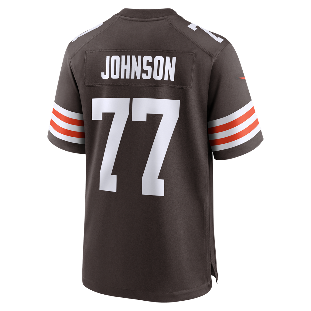 Zion Johnson Cleveland Browns Brown Team Game Jersey