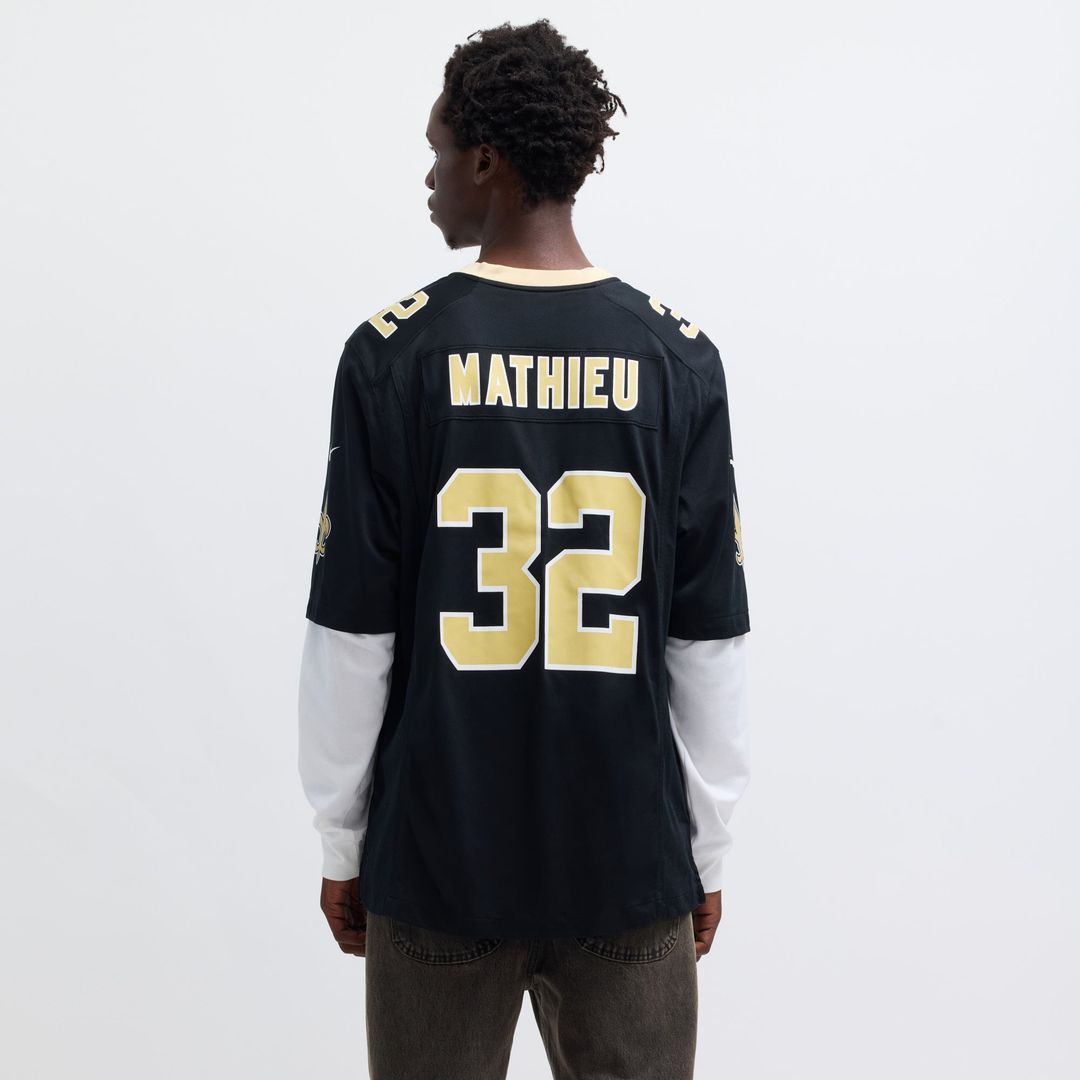 Tyrann Mathieu New Orleans Saints Black Game Jersey