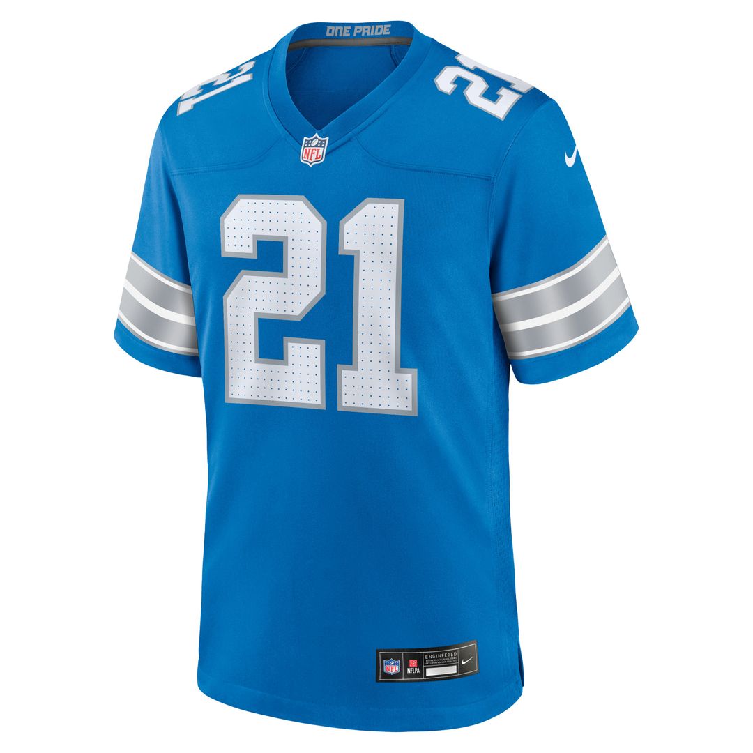 Roger McCreary Detroit Lions Blue Team Game Jersey
