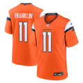 Troy Franklin Denver Broncos Orange Team Game Jersey