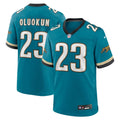 Foye Oluokun Jacksonville Jaguars Teal Prowler Throwback Player Game Jersey