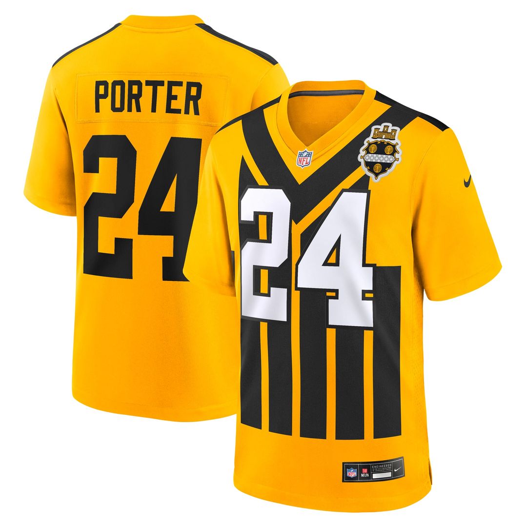 Joey Porter Jr. Pittsburgh Steelers Black Game Jersey