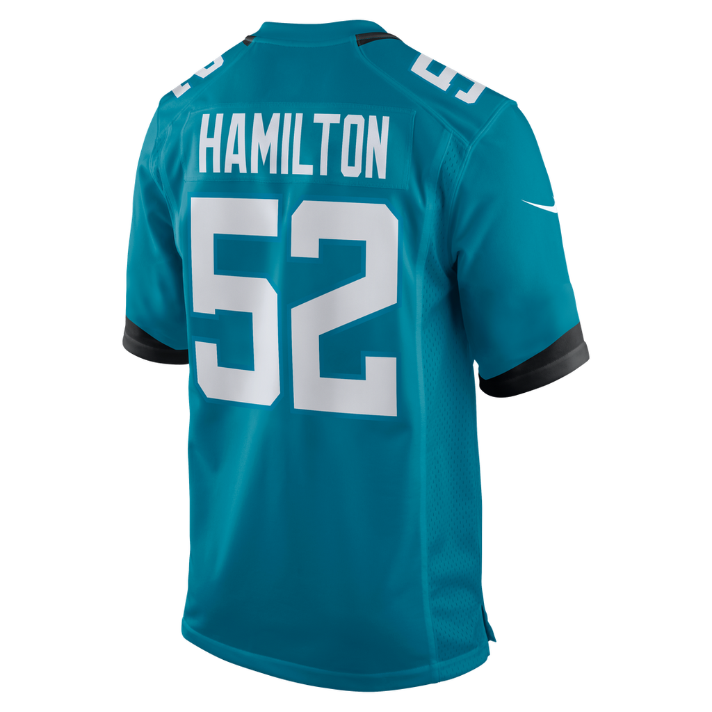 DaVon Hamilton Jacksonville Jaguars Black Game Jersey