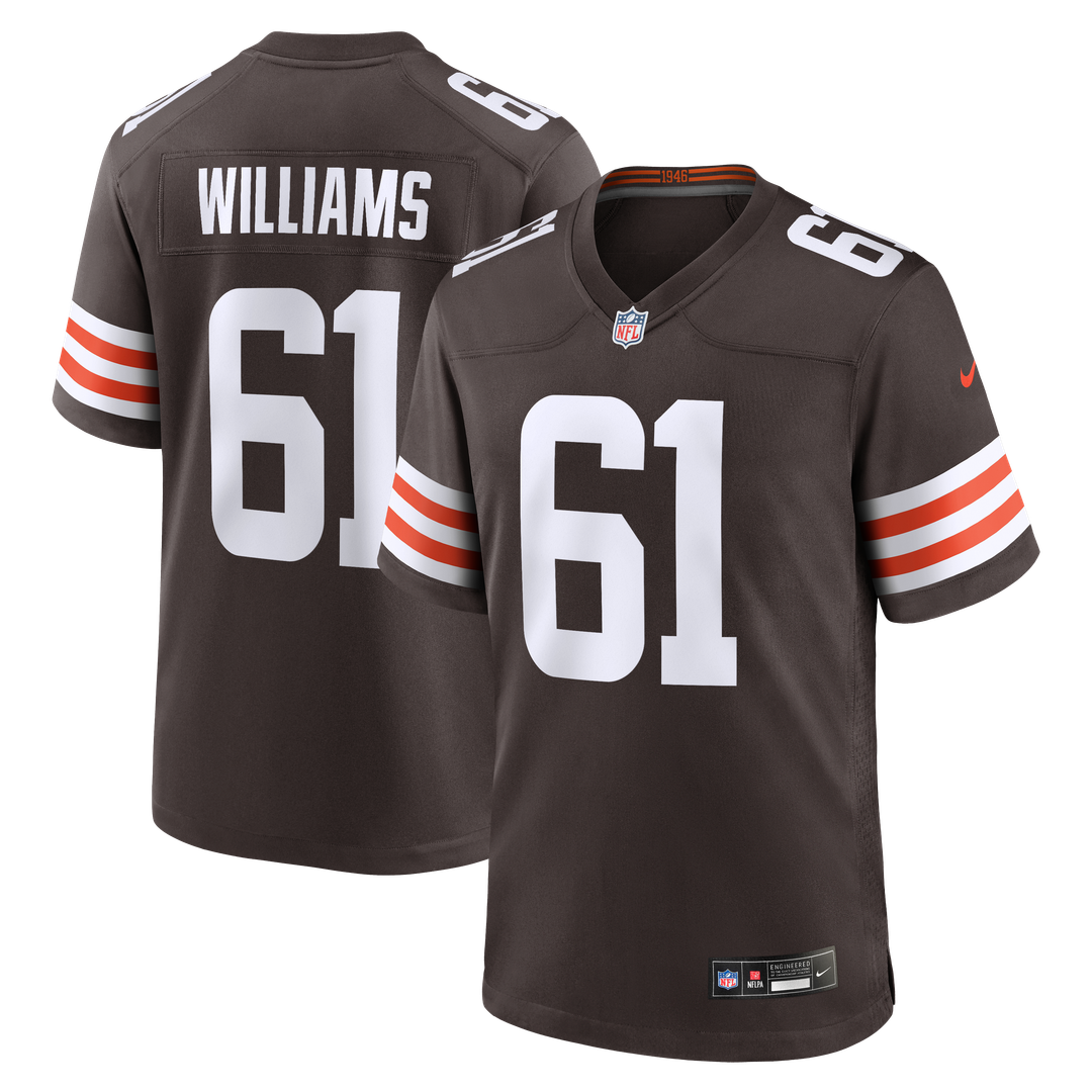 Chris Williams Cleveland Browns Brown Team Game Jersey