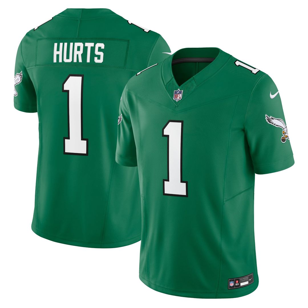 Jalen Hurts Philadelphia Eagles Kelly Green Vapor F.U.S.E. Limited Jersey