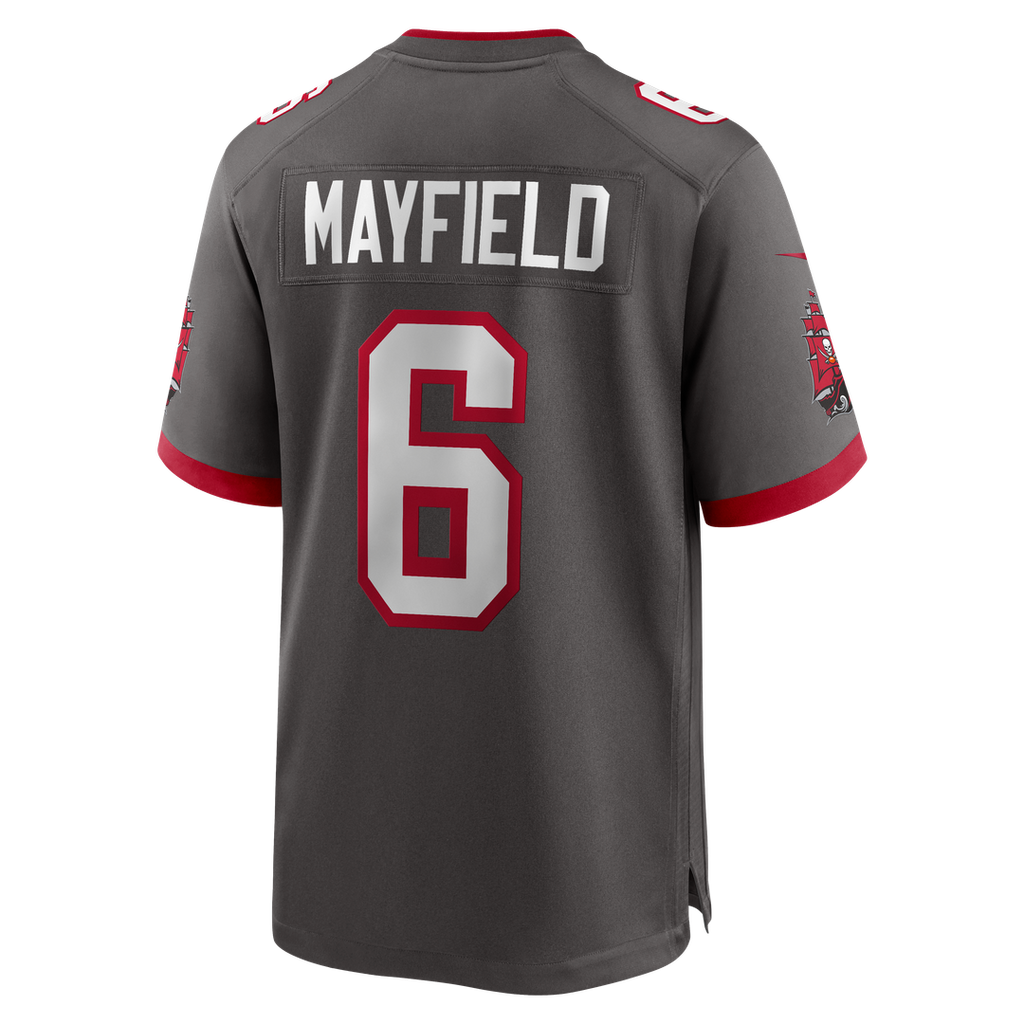 Baker Mayfield Tampa Bay Buccaneers Pewter Alternate Game Player Jersey