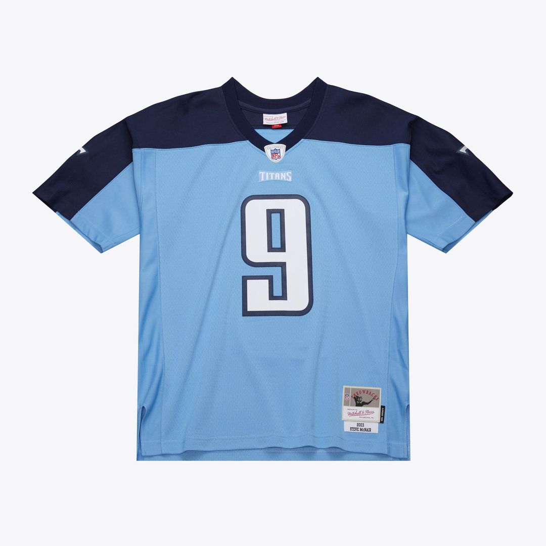 Steve McNair Tennessee Titans Light Blue 2003 Legacy Replica Jersey