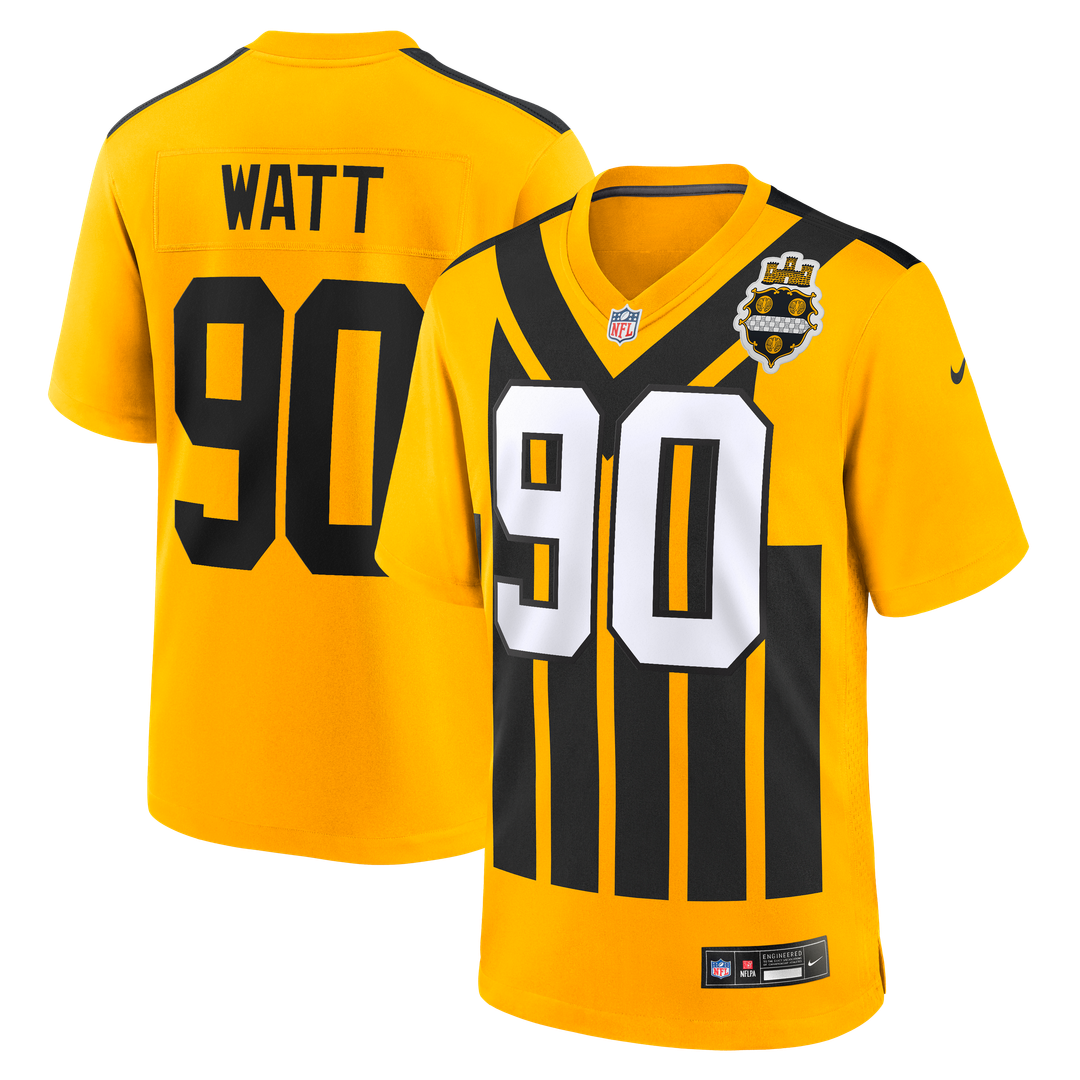 T.J. Watt Pittsburgh Steelers Black Game Jersey
