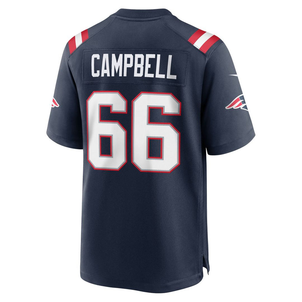 Will Campbell New England Patriots Navy Team Game Jersey