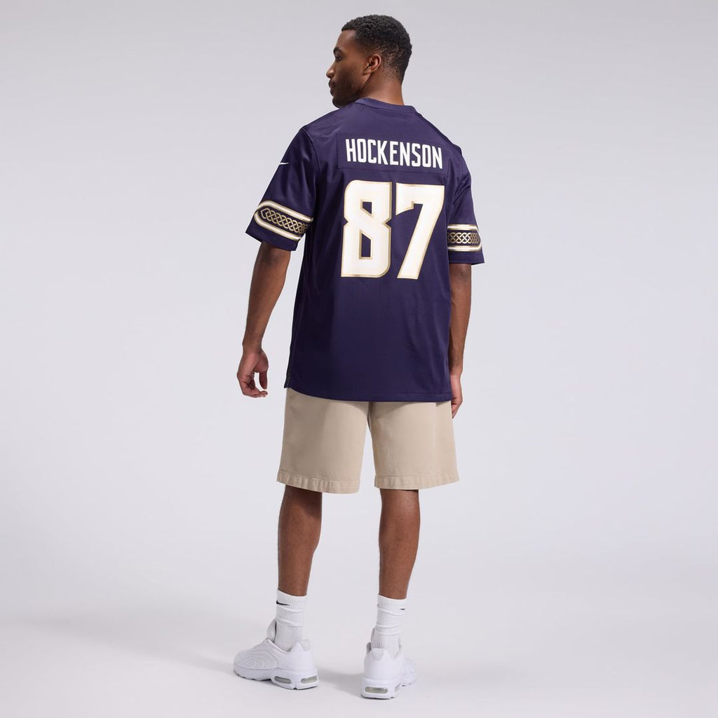 T.J. Hockenson Minnesota Vikings Purple 2026 Rivalries Collection Game Jersey