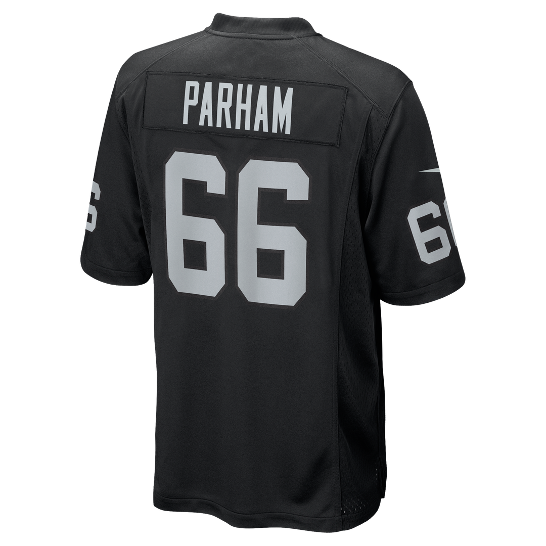 Dylan Parham Las Vegas Raiders Black Game Player Jersey