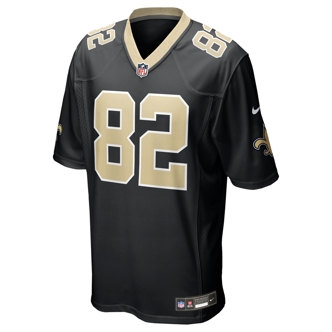 Bob Pollard New Orleans Saints Black Game Retired Player Jersey