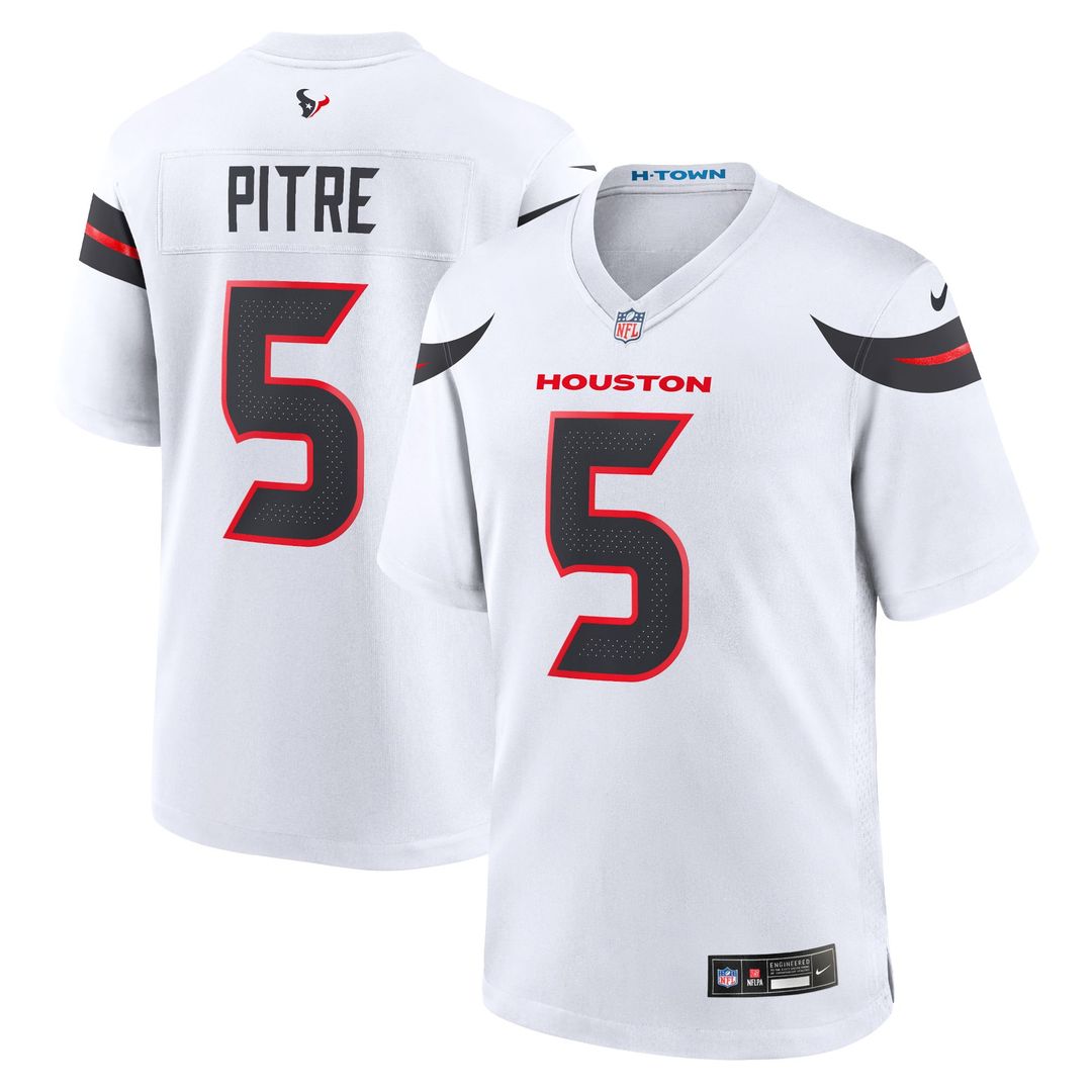 Jalen Pitre Houston Texans Navy Game Jersey