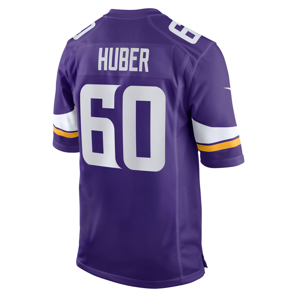 Joe Huber Minnesota Vikings Purple Team Game Jersey