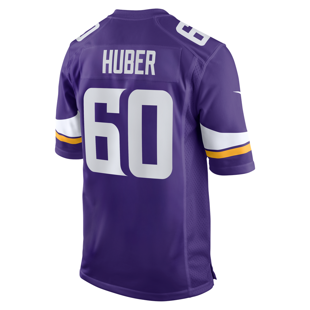 Joe Huber Minnesota Vikings Purple Team Game Jersey