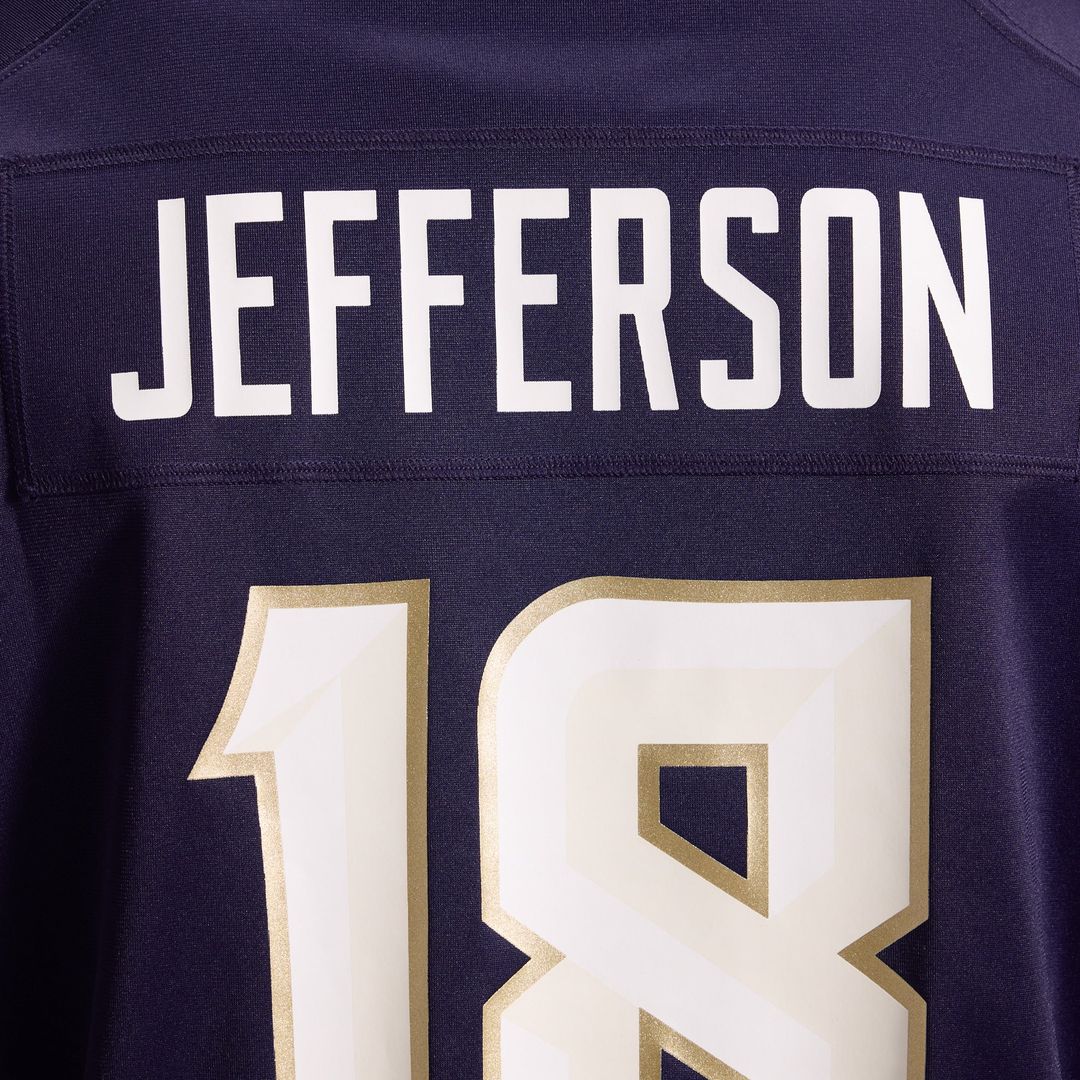 Justin Jefferson Minnesota Vikings Purple 2026 Rivalries Collection Game Jersey
