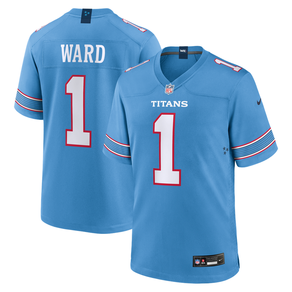 Cameron Ward Tennessee Titans Light Blue Game Jersey